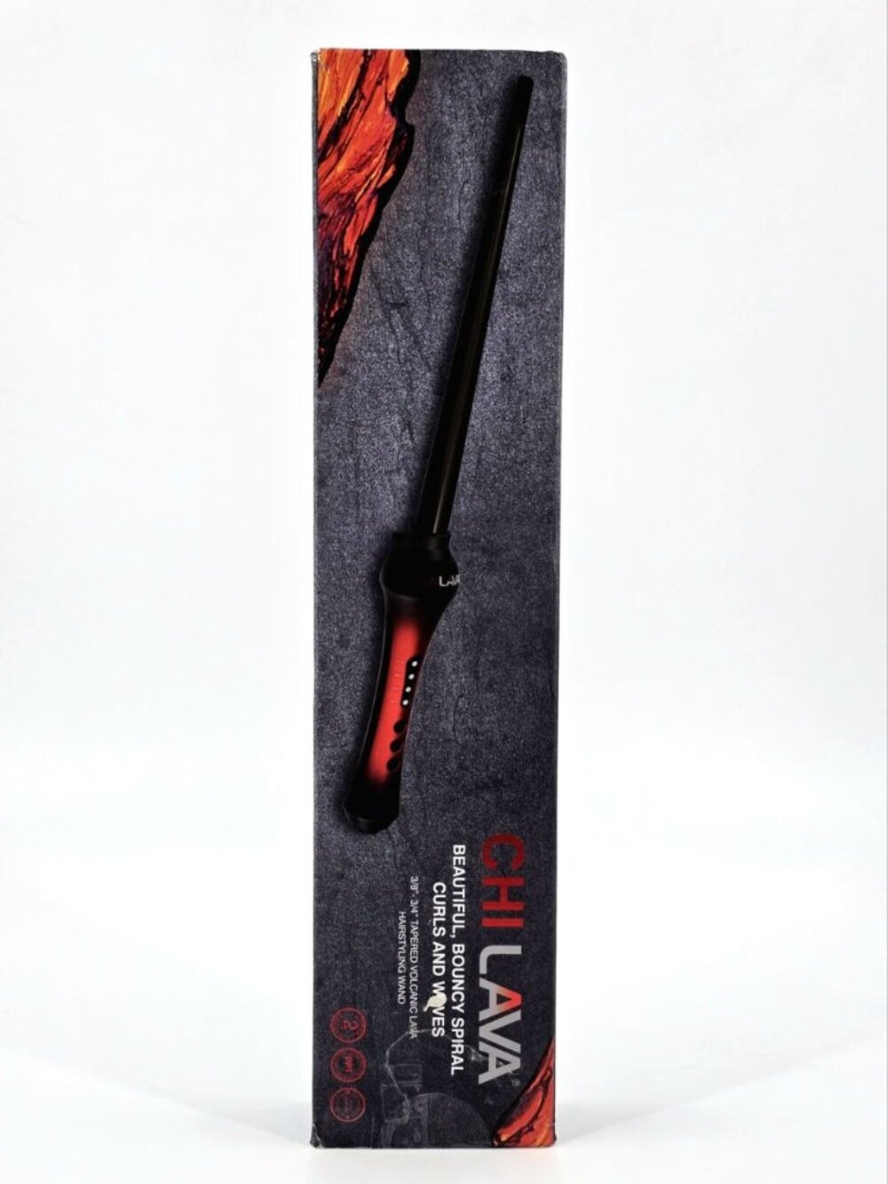 CHI Lava Tapered Curling Wand 3/8–3/4 Volcanic Ceramic Hair Styling Iron NIB - Picture 7 of 12
